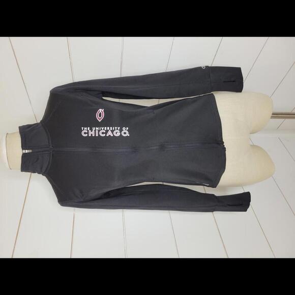 University of Chicago CHAMPION small black stretchy jacket - Picture 1 of 3